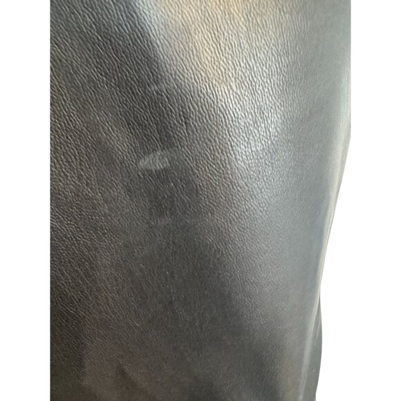 2/$30 ZARA Small High-Waisted Faux Leather Halter Bib Overalls Cargo Style - Picture 13 of 16